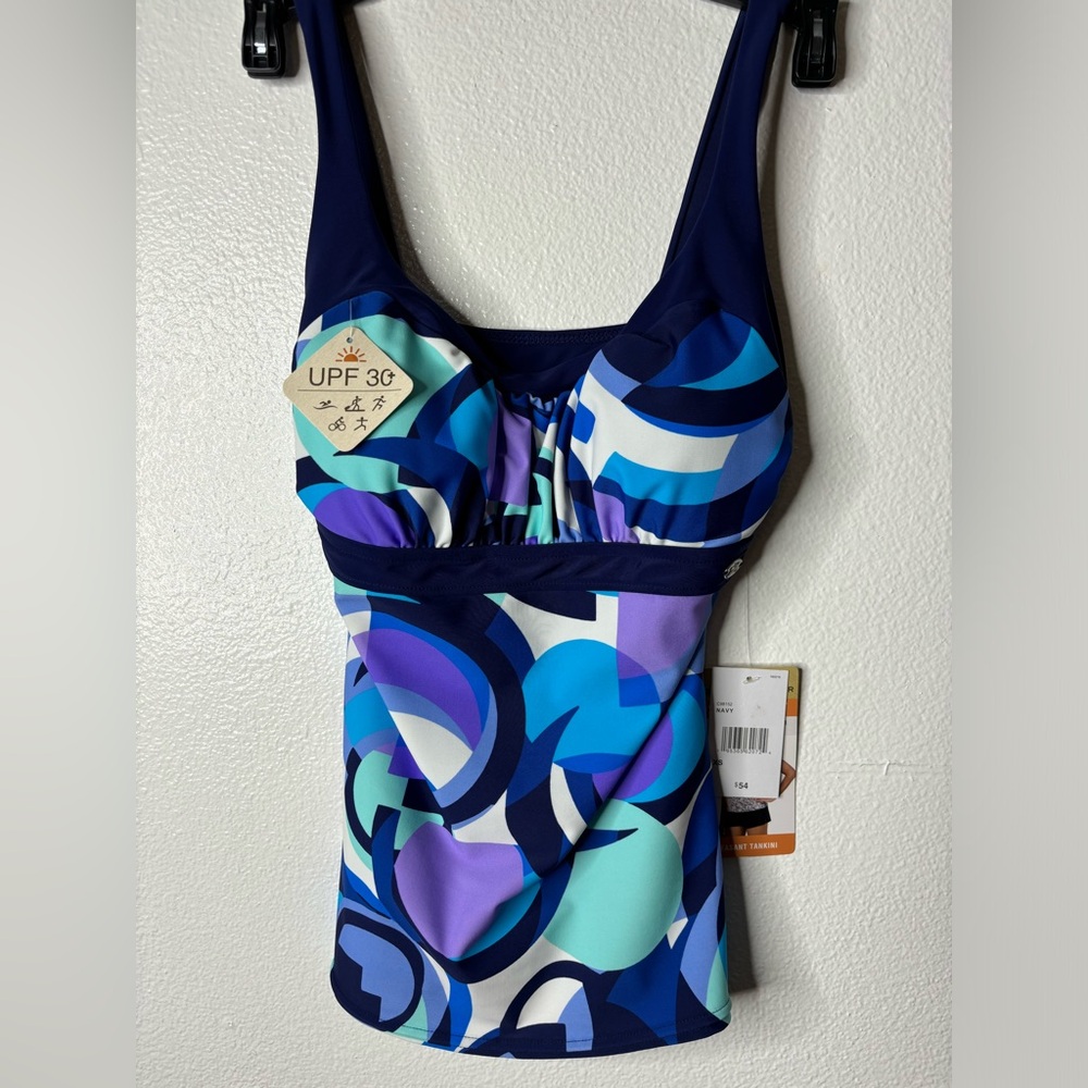 ZeroXposur Blue and Purple Swim Tank Top NWT Retail $54